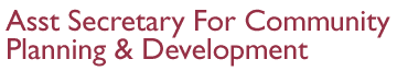 Assistant Secretary for Community Planning and Development Logo